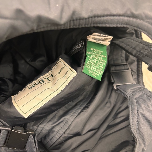 LL Bean Black Ski Snow Bibs Winter Pants Youth Size 8 - Picture 4 of 7